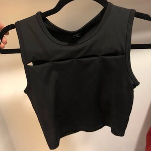 Black yoga tank